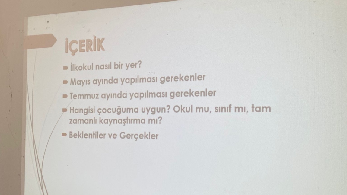 İlkokula Başlıyorum Veli Semineri